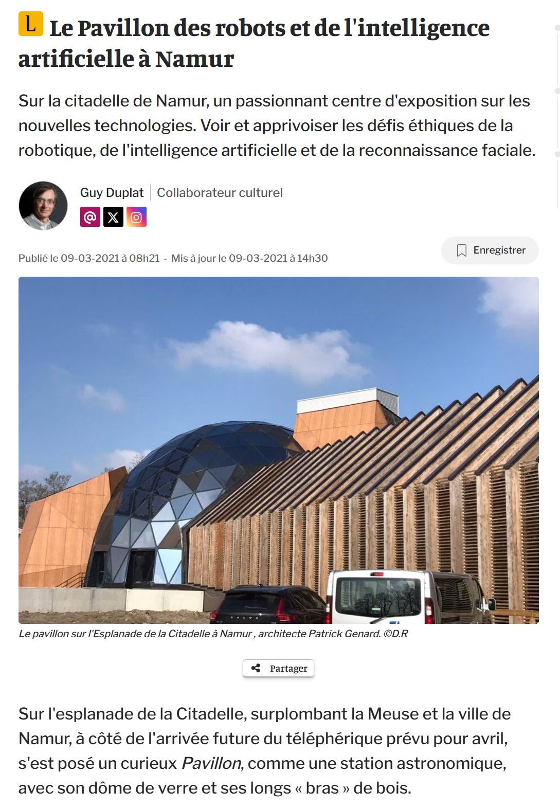 Le Pavillon des robots et de l’intelligence artificielle à Namur – La Libre Journal