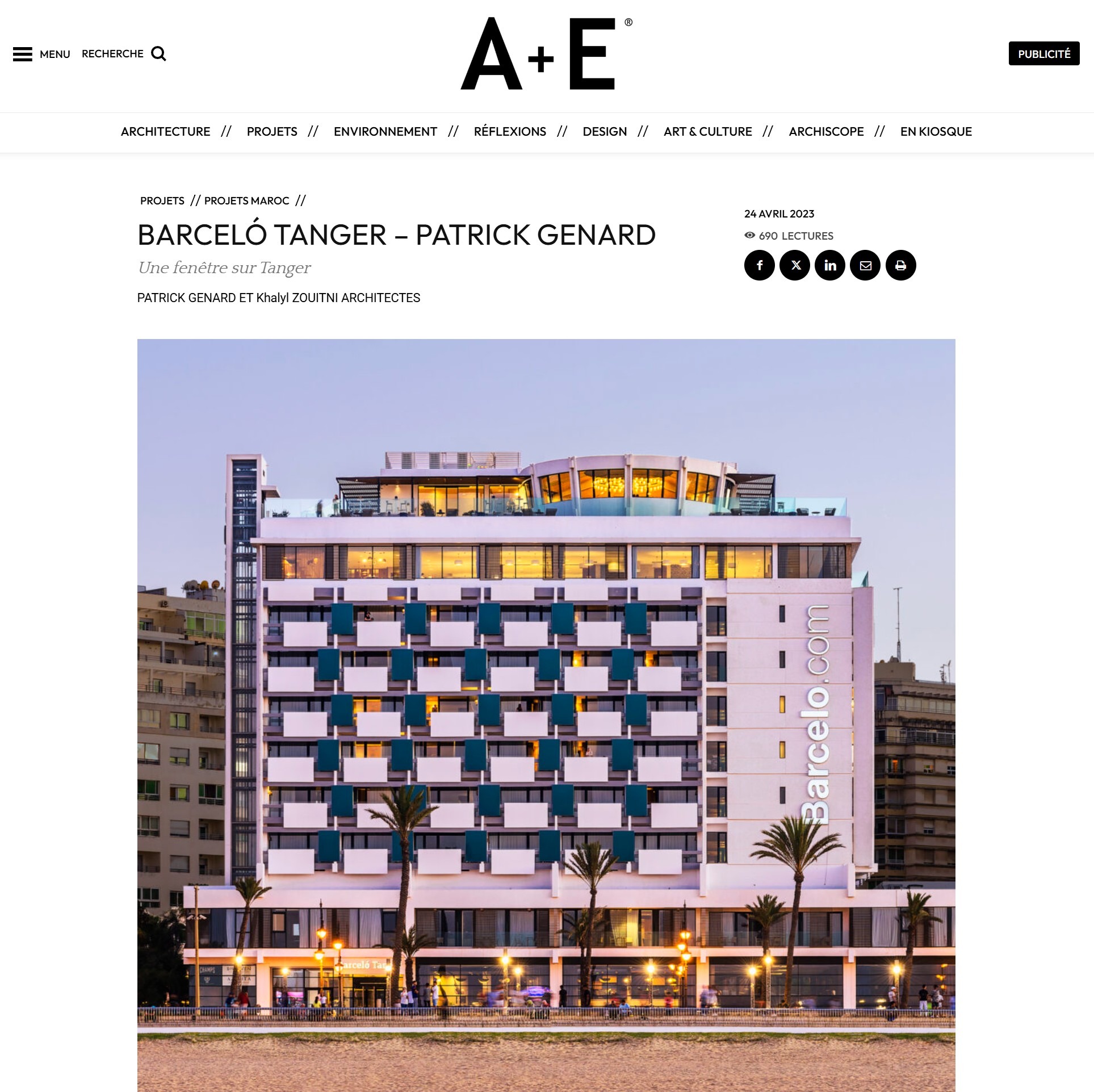 A+E  – Hotel Barceló Tánger