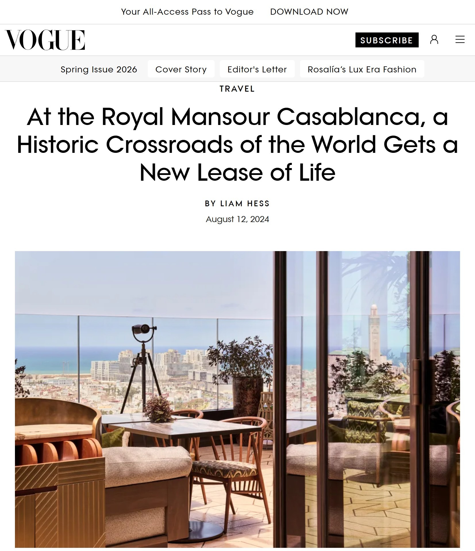 Vogue – At the Royal Mansour Casablanca